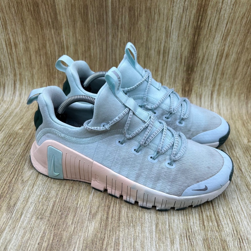 Nike Free Metcon 6 Training Shoes Women's Size 7.5 Glacier Blue Coral HV5228-474